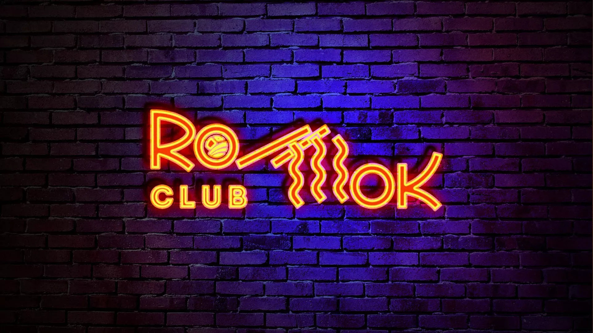 Разработка интерьерной вывески суши-бара «Roll Wok Club» в Очёре